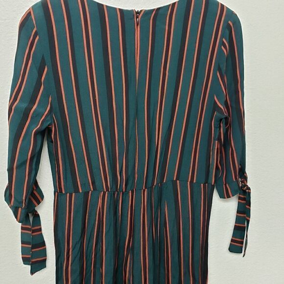 NWT WildāFableĀ Stripedā3/4āSleeveāPantāJumpsuitāSizeāS - Picture 6 of 7
